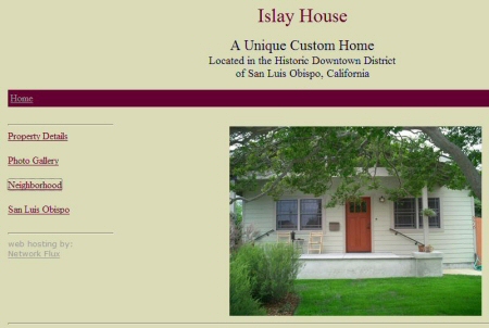 Screenshot of the website of www.islayhouse.com