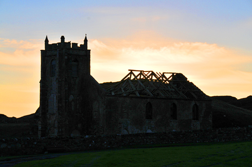 Picture of the ruin of Kilchoman Church on Islay