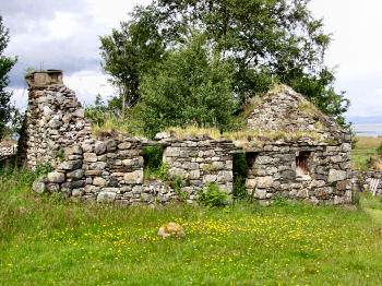 Picture of the ruins of a croft house