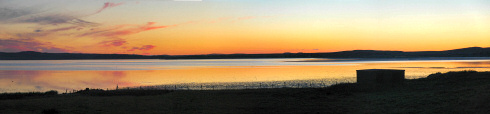 Picture of a panoramic view of a sunset