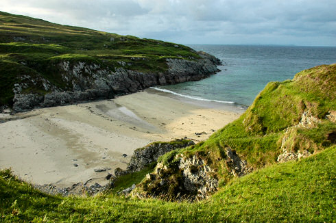 Picture of a small bay with a sandy beach
