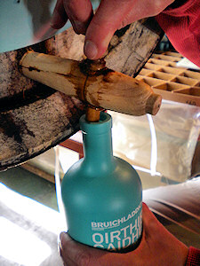 Picture of a Bruichladdich Valinch bottle being filled