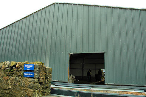 Picture of an under construction whisky storage warehouse