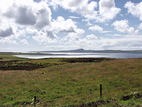 Picture of a view over a shoreline area with views out over a sea loch