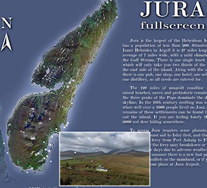 Screenshot from the Jura fullscreen page