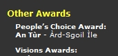 Screenshot of the listing for the People's Choice Award