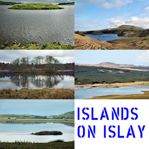 Collage of a few pictures of islands on an island