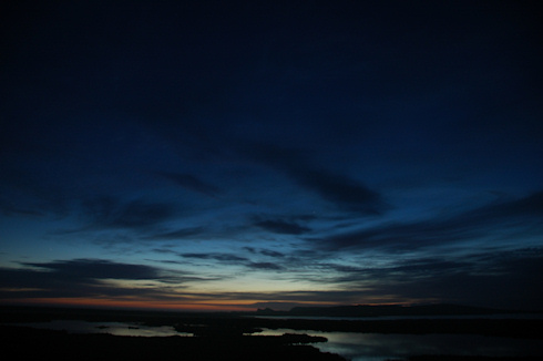 Picture of a night sky in the gloaming