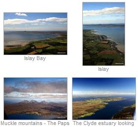 Screenshot of four thumbnails of aerial pictures