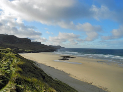 Picture of a view of Machir Bay from the dunes
