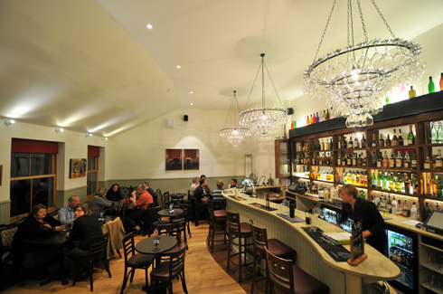 Picture of the bar of The Islay Hotel seen from the entrance to the bar