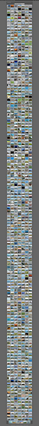 Strongly reduced screenshot of a gallery with 1000 pictures