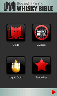 Screenshot of the whisky bible app
