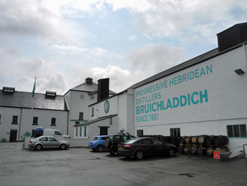 Picture from the yard of Bruichladdich distillery