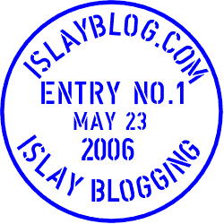 Graphic of a cask saying IslayBlog.com Entry No.1